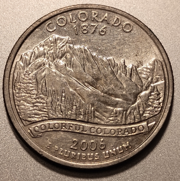 2006 D Quarter Dollar Coin Circulated Collectable Colorful Colorado 1876 - Picture 2 of 5
